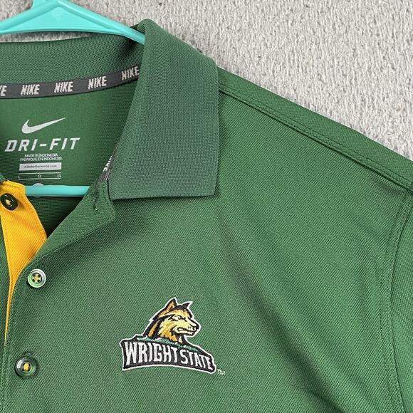 Nike Dri-Fit Golf Polo Shirt Men’s Large Wright State Raiders Causal Athletic - Picture 3 of 11